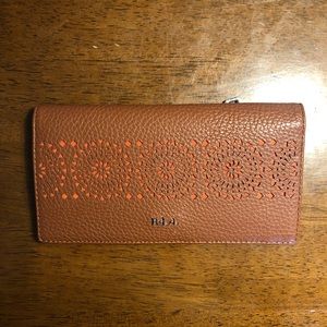 NWOT Lauren Ralph Lauren Brown Leather Wallet